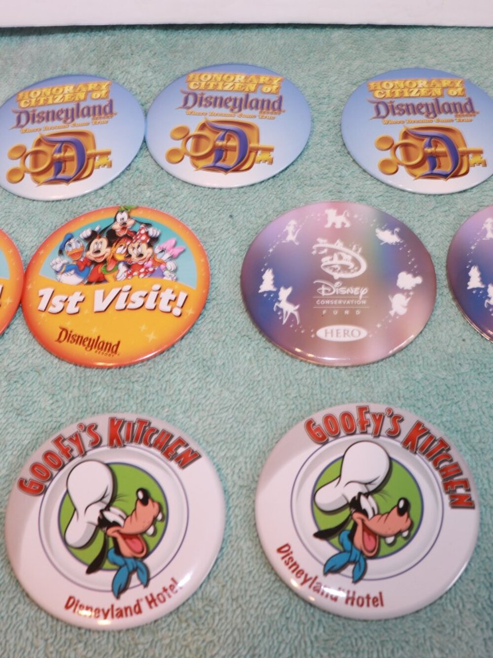 11 Disneyland  Button Pin  Disney Parks Souvenir 3" New